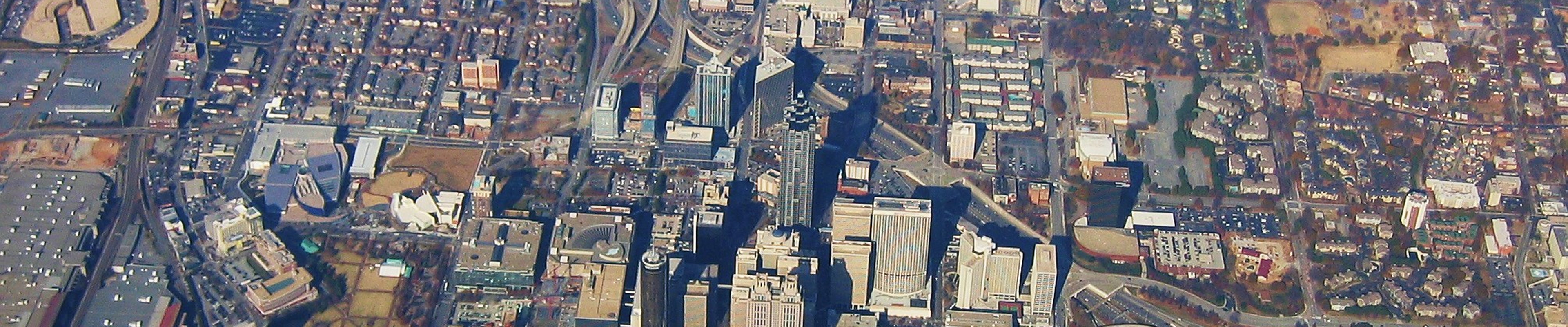 Aerial view of downtown Atlanta