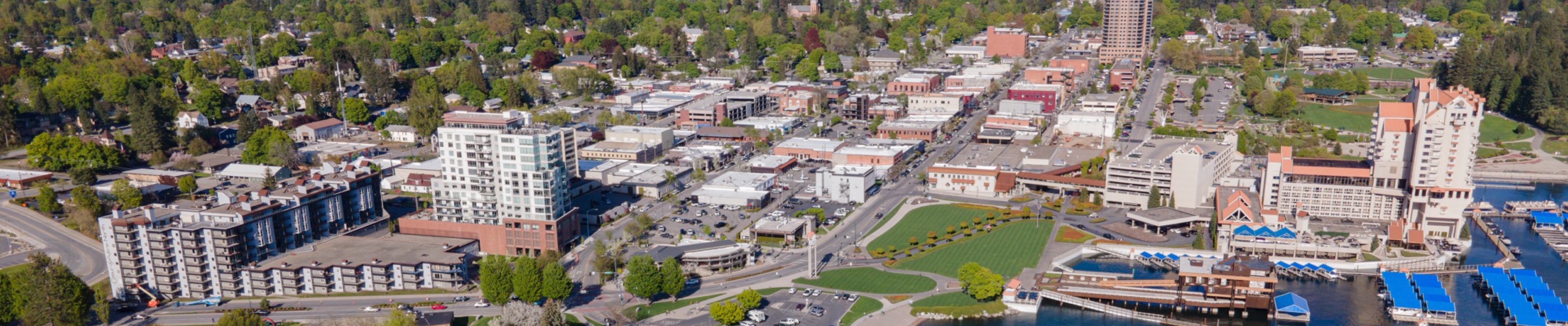 Coeur D'Alene, ID from above