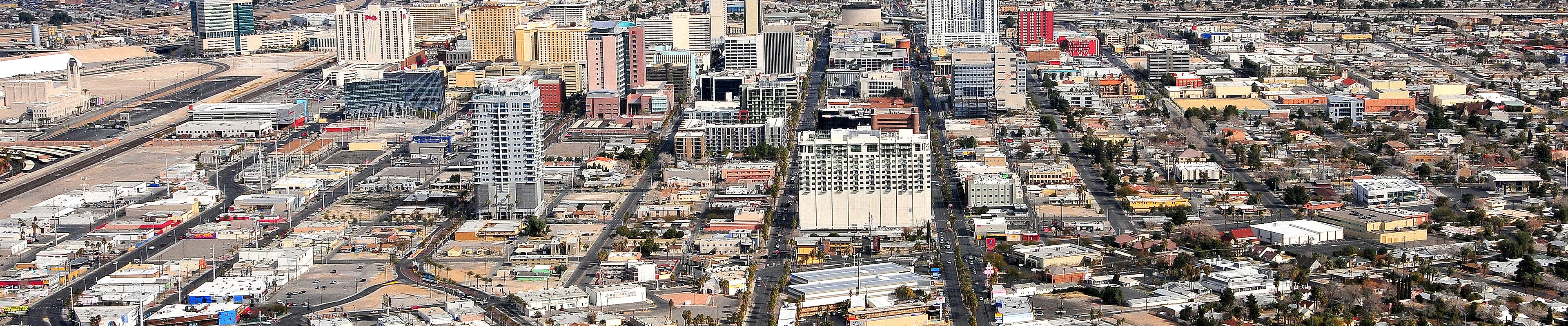 Aerial view of the Las Vegas Strip