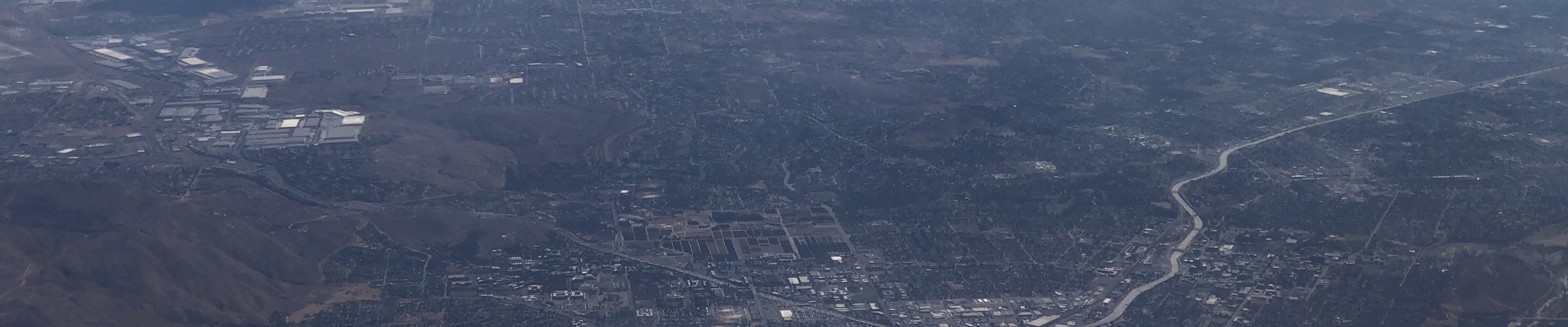 Aerial view of Riverside, California